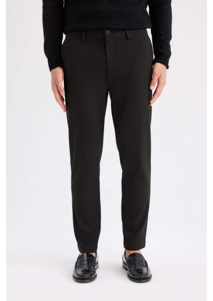 Tailored Fit Normal Kesim Düz Paça Her Yöne Esneyen Yazlık Kumaş Pantolon C7508AX25SP