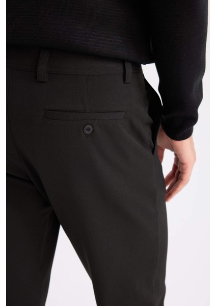 Tailored Fit Normal Kesim Düz Paça Her Yöne Esneyen Yazlık Kumaş Pantolon C7508AX25SP
