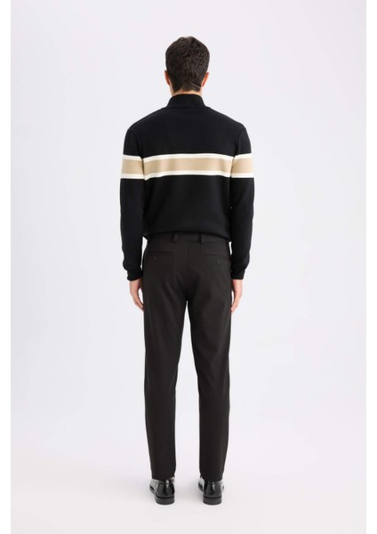 Tailored Fit Normal Kesim Düz Paça Her Yöne Esneyen Yazlık Kumaş Pantolon C7508AX25SP