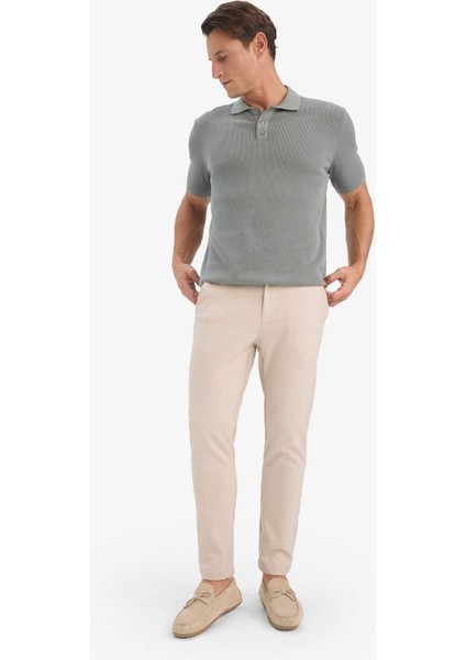 Tailored Fit Normal Kesim Düz Paça Her Yöne Esneyen Yazlık Kumaş Pantolon C7508AX25SP