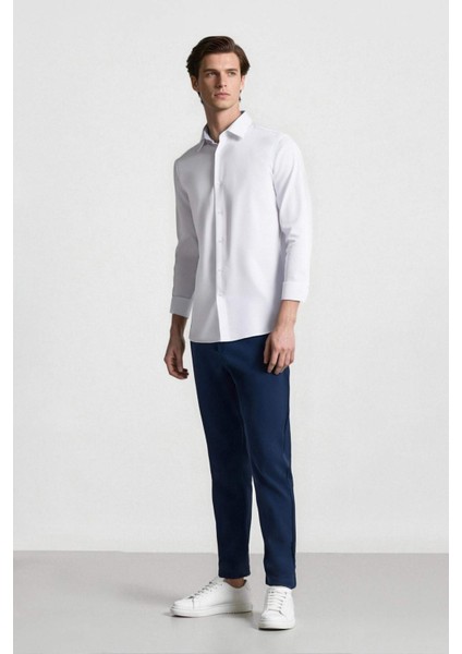 Tailored Fit Normal Kesim Düz Paça Her Yöne Esneyen Yazlık Kumaş Pantolon C7508AX25SP