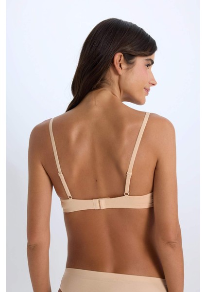 Push Up Micro Kaplı Yarım Dolgulu Balenli Tişört Bra Z3350AZ25SP