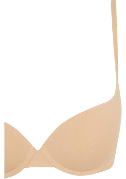 Push Up Micro Kaplı Yarım Dolgulu Balenli Tişört Bra Z3350AZ25SP