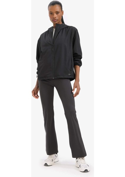 Su İtici Rüzgar Geçirmez Regular Fit Fermuarlı Cepli Esnek Dokulu Mevsimlik Baharlık Mont D6086AX25SP