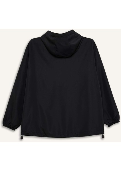 Su İtici Rüzgar Geçirmez Regular Fit Fermuarlı Cepli Esnek Dokulu Mevsimlik Baharlık Mont D6086AX25SP