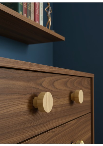 Çam Mantar Lüks Country Mutfak Dolap Kulpu Ahşap Kulp 6 Adet fırsatları