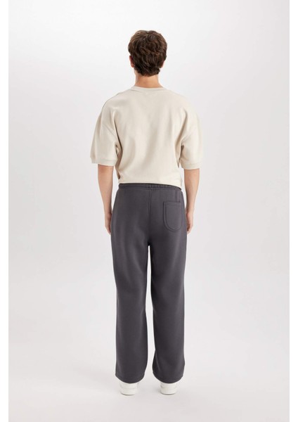 Relax Fit Kalın Eşofman Altı Üç Cepli Düz Paça D8095AX24AU