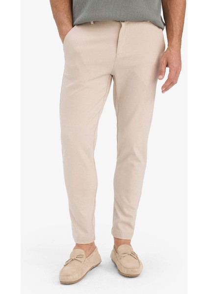 Tailored Fit Normal Kesim Düz Paça Her Yöne Esneyen Yazlık Kumaş Pantolon C7508AX25SP