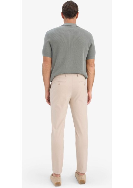 Tailored Fit Normal Kesim Düz Paça Her Yöne Esneyen Yazlık Kumaş Pantolon C7508AX25SP