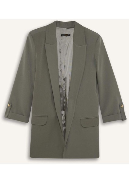 Regular Fit Ceket Yaka Basic Düz Blazer Ceket C3215AX24AU