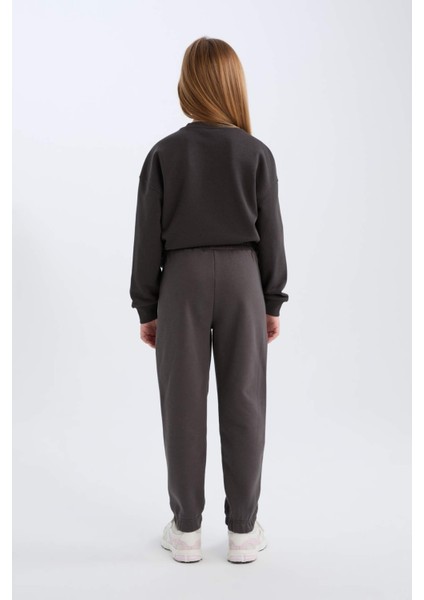 Kız Çocuk Beli Paçası Lastikli Jogger Eşofman Altı D3841A824WN
