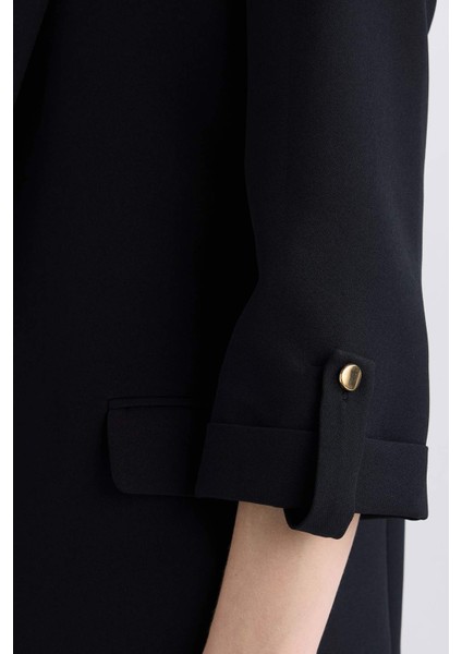 Regular Fit Ceket Yaka Basic Düz Blazer Ceket C3215AX24AU