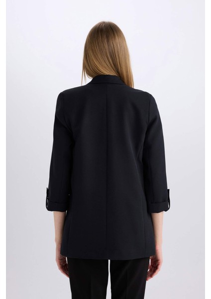 Regular Fit Ceket Yaka Basic Düz Blazer Ceket C3215AX24AU