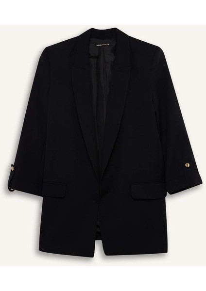 Regular Fit Ceket Yaka Basic Düz Blazer Ceket C3215AX24AU