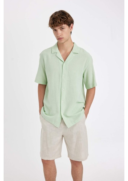 %100 Pamuk Relax Fit Bermuda Şort