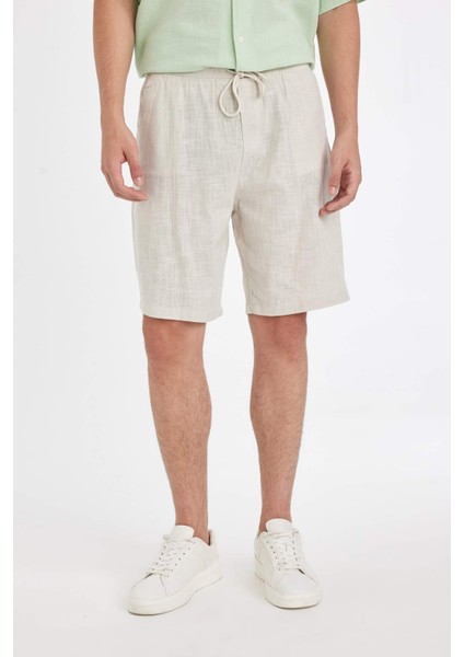 %100 Pamuk Relax Fit Bermuda Şort