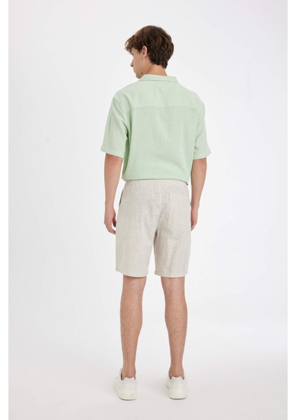 %100 Pamuk Relax Fit Bermuda Şort