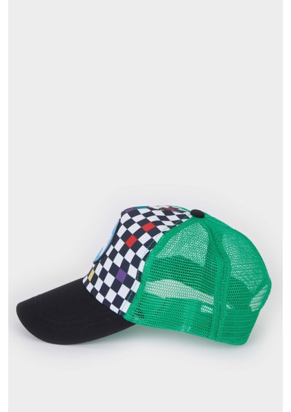 Erkek Çocuk Desenli Dokuma Cap Şapka Z3682A625SM