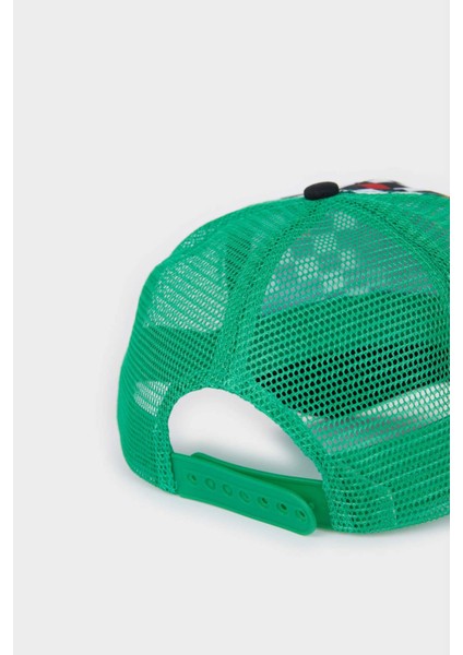 Erkek Çocuk Desenli Dokuma Cap Şapka Z3682A625SM