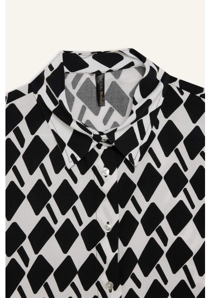 Regular Fit Desenli Uzun Kollu Gömlek D7229AX25SP