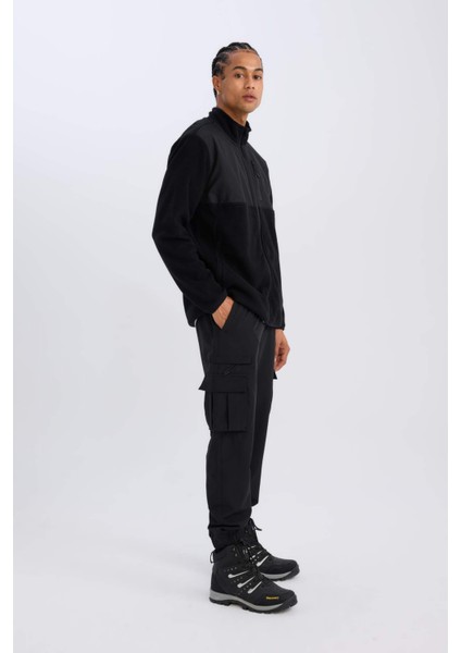 Fit Sporcu Jogger Eşofman Altı Slim Fit Dar Kesim Dokuma Kargo Cepli Standart Paça