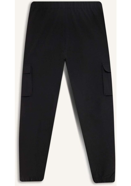Fit Sporcu Jogger Eşofman Altı Slim Fit Dar Kesim Dokuma Kargo Cepli Standart Paça