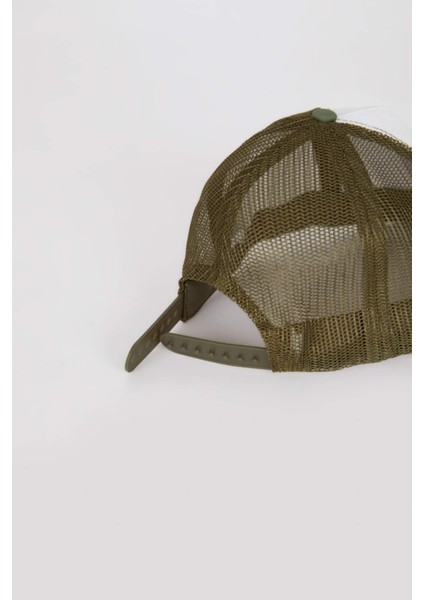 Erkek Çocuk Etiket Baskılı Gabardin Beyzbol Basketbol Şapkası B7907A825SM