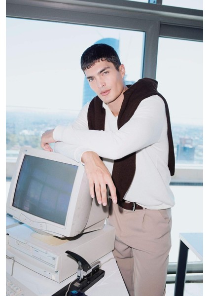 Regular Fit Polo Yaka Sweatshirt D7448AX25SP