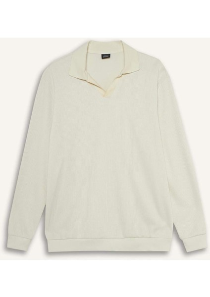 Regular Fit Polo Yaka Sweatshirt D7448AX25SP