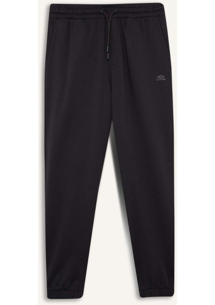 Regular Fit Eşofman Altı Cepli Basic Düz Beli Bağcıklı Lastikli Paça D4416AX25SP