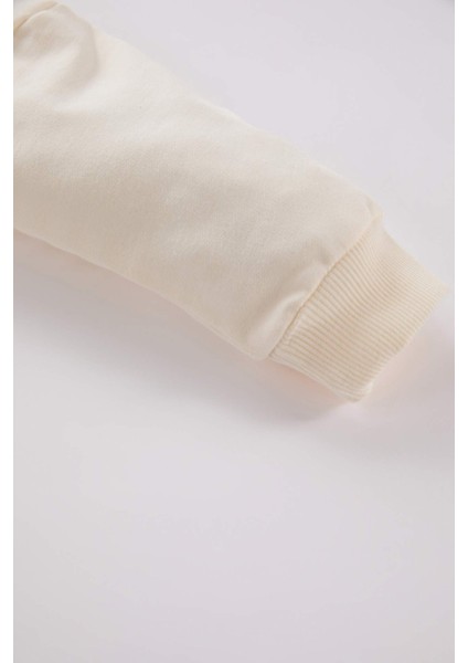 Erkek Bebek 2'li Takım Araç Baskılı Sweatshirt Beli Lastikli Eşofman Altı D7654A524WN