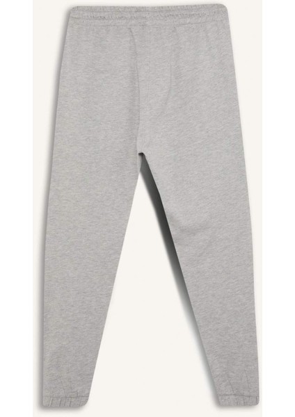 Regular Fit Eşofman Altı Cepli Basic Düz Beli Bağcıklı Lastikli Paça