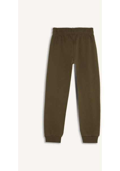 Kız Çocuk Beli Paçası Lastikli Baskılı Jogger Eşofman Altı D7011A824WN