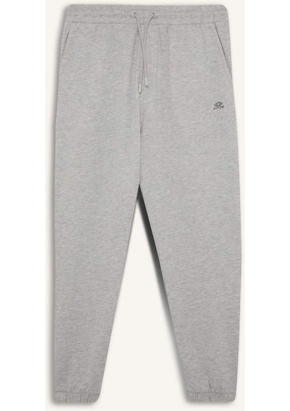 Regular Fit Eşofman Altı Cepli Basic Düz Beli Bağcıklı Lastikli Paça D4416AX25SP