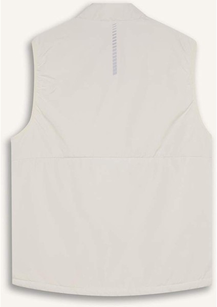 Fit Su Geçirmez Rüzgar Geçirmez Regular Fit Fermuarlı Cepli Yelek D6177AX25SP