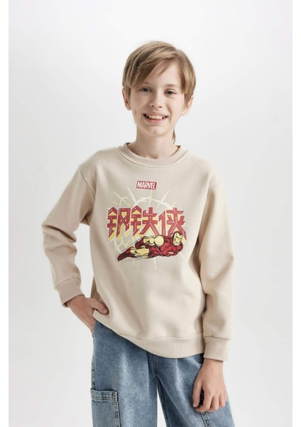 Erkek Çocuk Marvel Comics Bisiklet Yaka Sweatshirt D6741A824WN