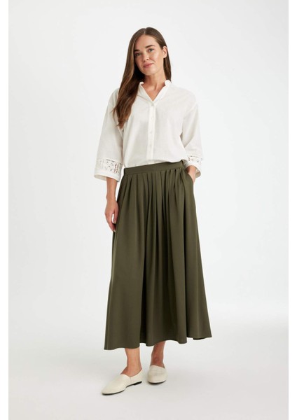 A Kesim Basic Düz Belmando Maxi Etek D7672AX24AU