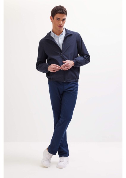 Regular Fit Dik Yaka Fermuarlı Cepli Mevsimlik Baharlık Mont D6330AX25SP