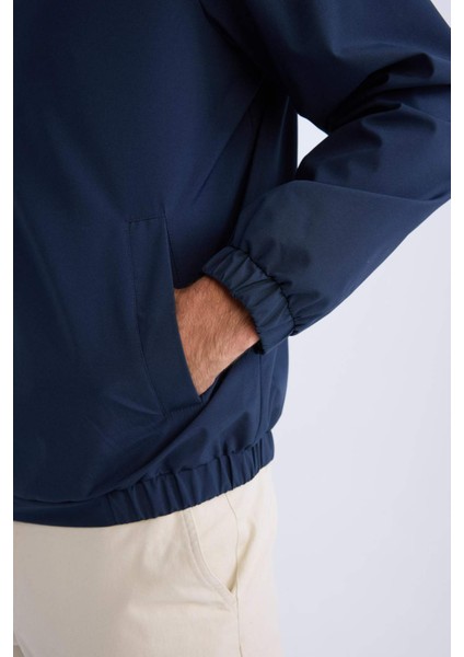 Regular Fit Dik Yaka Fermuarlı Cepli Mevsimlik Baharlık Mont D6330AX25SP