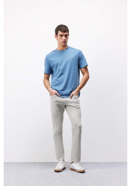 %100 Pamuk New Regular Fit Bisiklet Yaka Basic Düz Kısa Kollu Tişört V7699AZ25SP