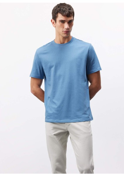 %100 Pamuk New Regular Fit Bisiklet Yaka Basic Düz Kısa Kollu Tişört V7699AZ25SP