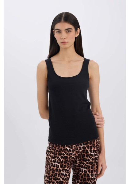 Regular Fit Pamuklu Atlet-Fall in Love R9041AZ25SP