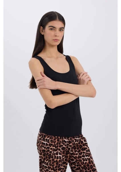 Regular Fit Pamuklu Atlet-Fall in Love R9041AZ25SP