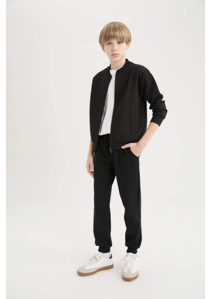 Erkek Çocuk Beli Paçası Lastikli Basic Düz Eşofman Altı D8530A825SP