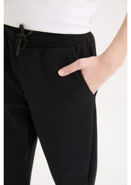 Erkek Çocuk Beli Paçası Lastikli Basic Düz Eşofman Altı D8530A825SP