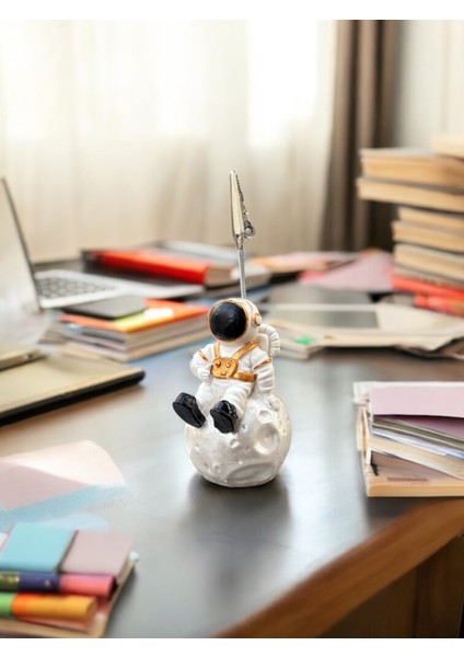 Sevimli Astronot Fotoğraf Not Tutucu Ofis Masası Tutacak Hediyelik