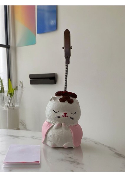 Japonya Şans Kedisi Not Fotoğraf Tutucu Obje Biblo