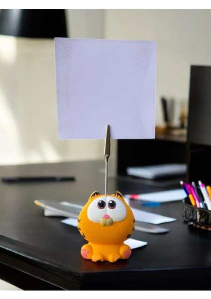 Tembel Sarı Kedi Fotoğraf Not Tutacağı Ofis Masası Hediyelik Tutucu fırsatları