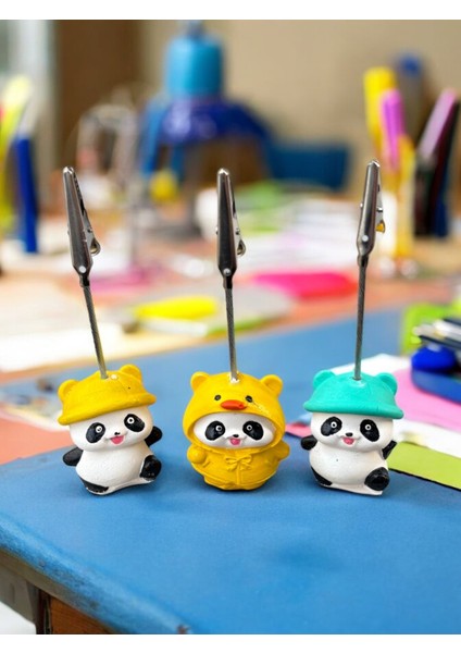 3lü Kawaii Sevimli Panda Fotoğraf ve Not Tutucu - Ofis Masa Not Tutacağı fiyatları