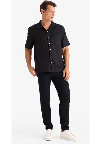 %100 Pamuk Relax Fit Rahat Kesim Yazlık Müslin Kısa Paça Pamuklu Jogger Pantolon D6260AX25SP